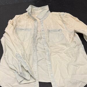 G.H. Bass & Co. Cream Casual Long-Sleeve Button-Down Shirt